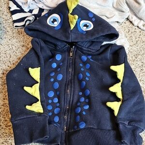 Falls Creek Navy and Yellow Dino Hoodie